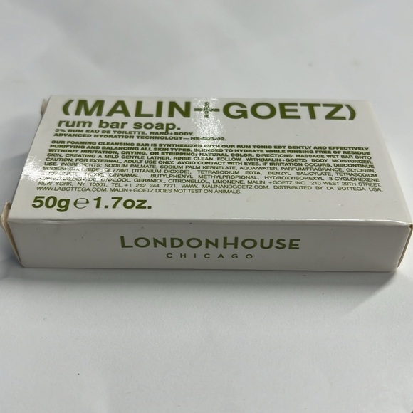 Malin + Goetz Rum Bar Soap 50g 1.7oz New - Picture 2 of 2